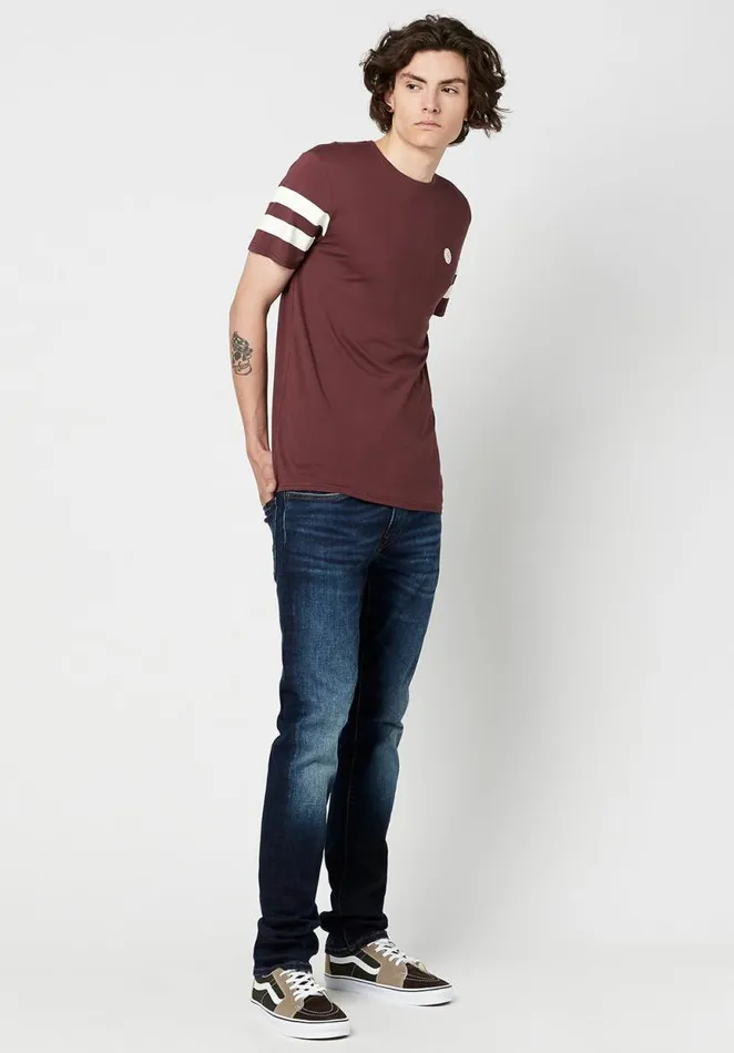 Men Striped Jersey Tafor TShirt Fico Buffalo David Bitton Tops and Tees