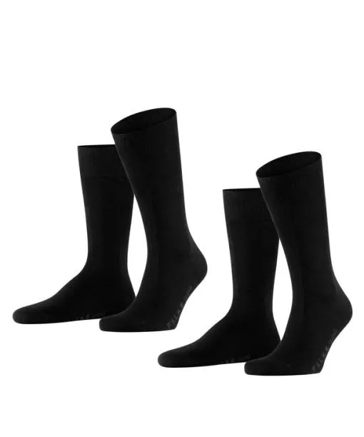 Men Swing 2Pack Men Socks Black FALKE Socks