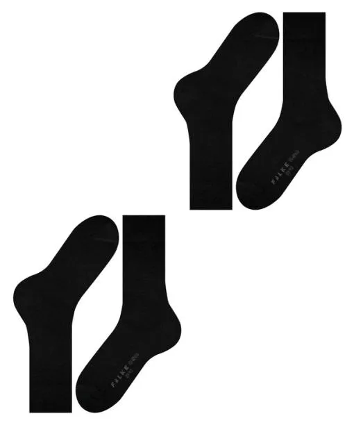 Men Swing 2Pack Men Socks Black FALKE Socks