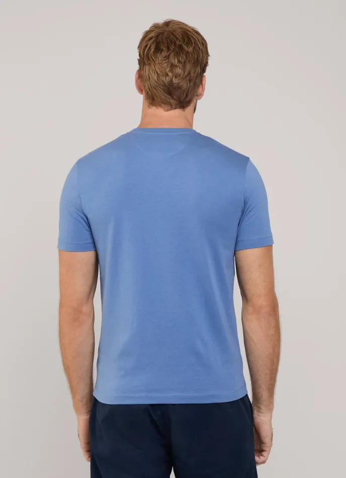 Men TShirts and Sweatshirts Faonnable Regular Fit TShirt Dark Denim Blue