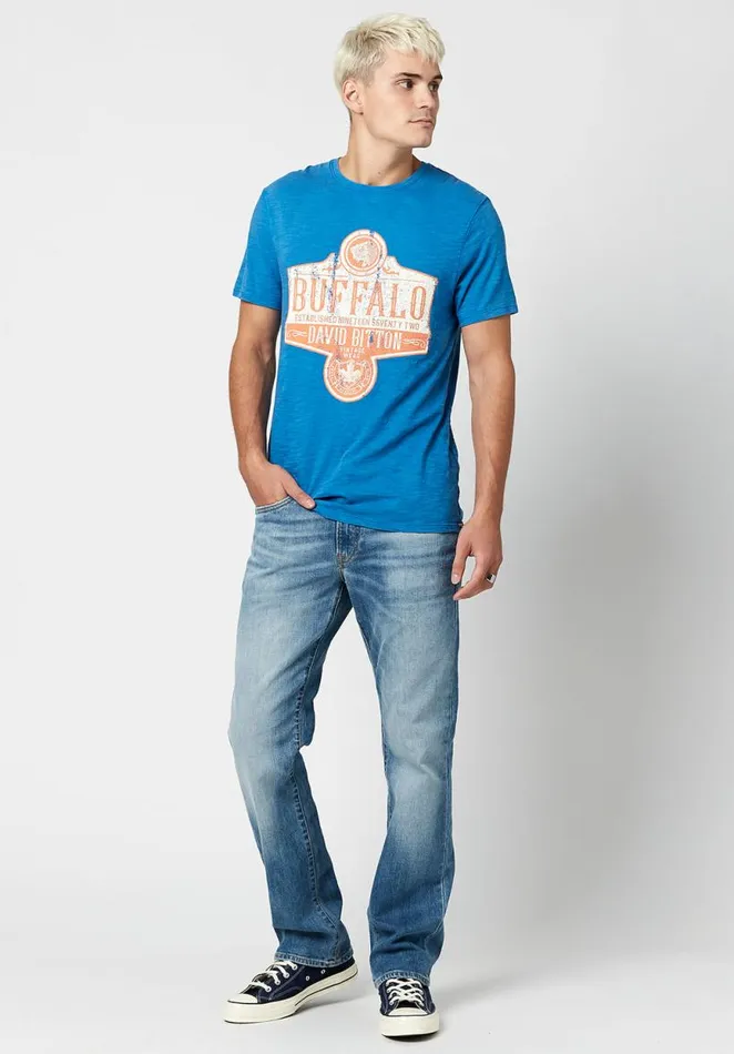 Men Tacow Graphic TShirt Star Buffalo David Bitton Tops and Tees