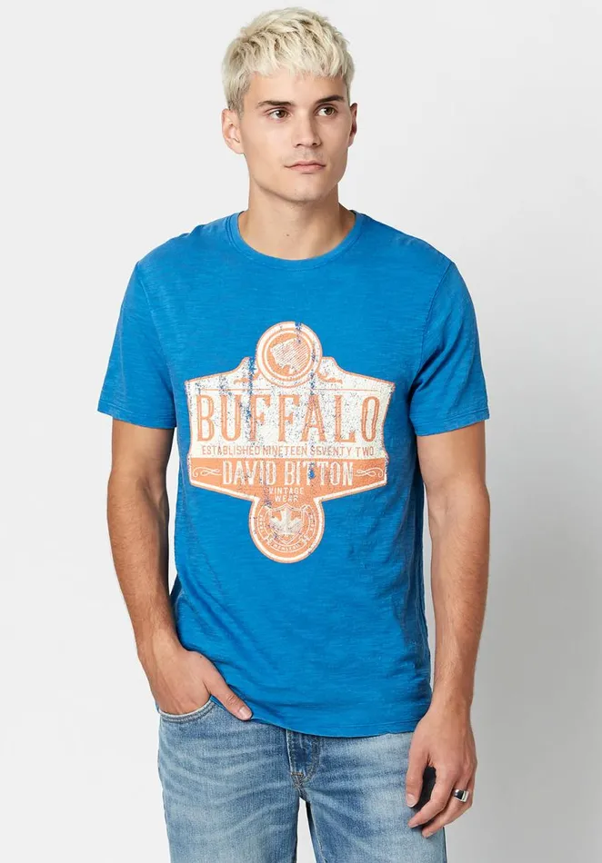 Men Tacow Graphic TShirt Star Buffalo David Bitton Tops and Tees