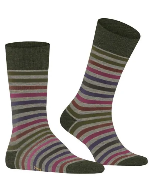Men Tinted Stripe Men Socks Moon Mist FALKE Socks