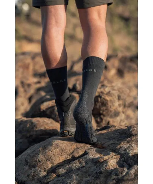 Men TK2 Explore Cool Men Trekking Socks Black FALKE Hiking Socks