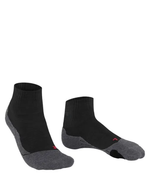 Men TK2 Explore Short Men Trekking Short Sock Black FALKE Hiking Socks