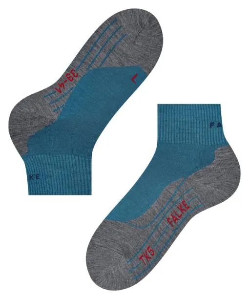 Men TK5 Wander Short Men Trekking Short Sock Galaxy Blue FALKE Hiking Socks