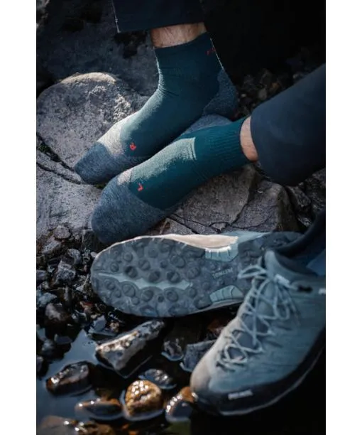 Men TK5 Wander Wool Short Men Trekking Short Sock Asphalt Mel FALKE Hiking Socks