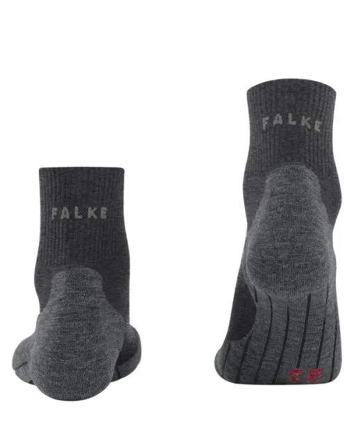 Men TK5 Wander Wool Short Men Trekking Short Sock Asphalt Mel FALKE Hiking Socks