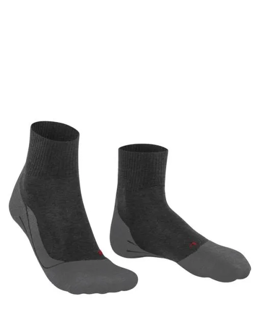 Men TK5 Wander Wool Short Men Trekking Short Sock Asphalt Mel FALKE Hiking Socks