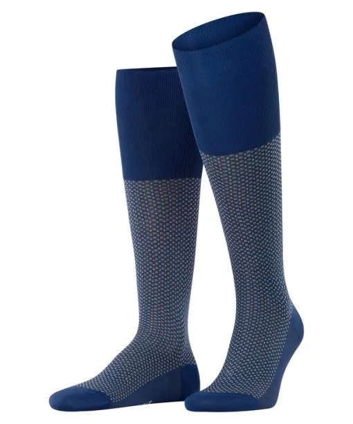 Men Uptown Tie Men Kneehigh Socks Royal Blue FALKE Knee High Socks