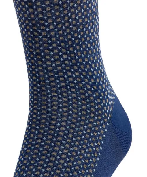 Men Uptown Tie Men Kneehigh Socks Royal Blue FALKE Knee High Socks