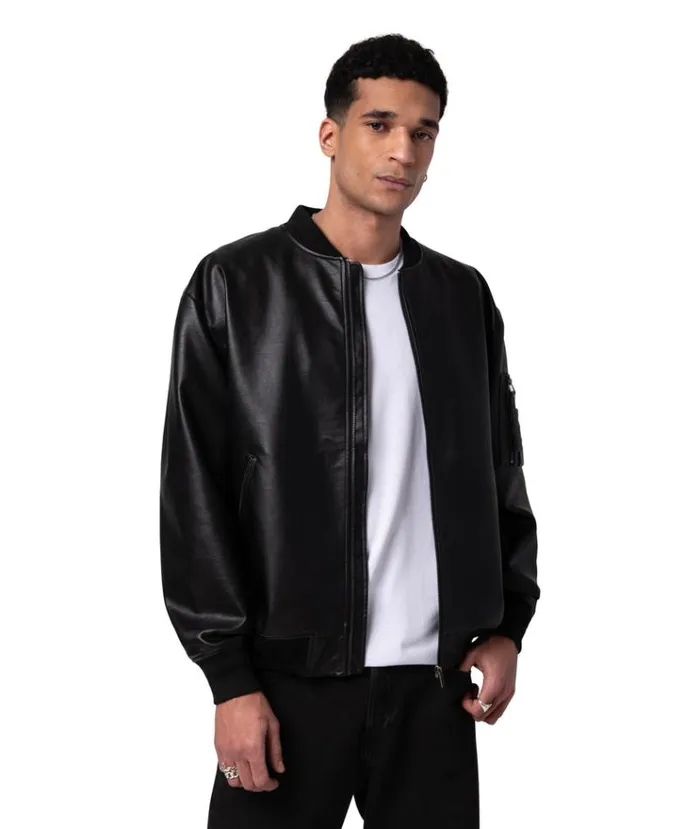 MenWomen JACKETS and FLEECE Vertere Berlin FAUX LEATHER BOMBER JACKET