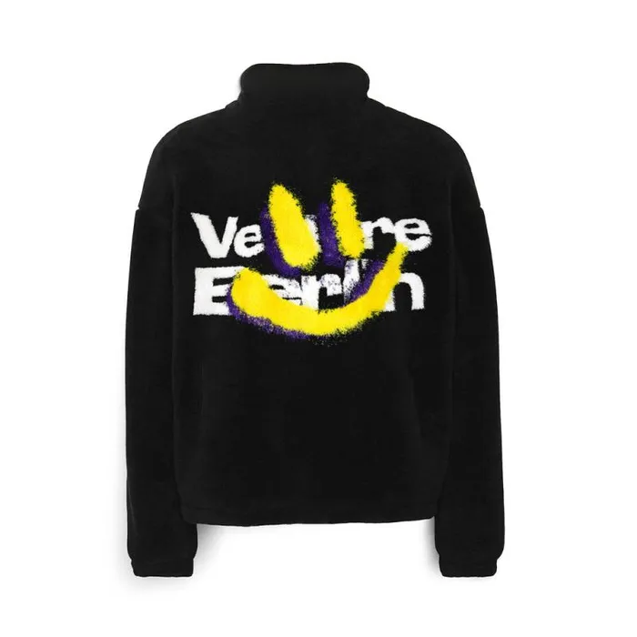 MenWomen JACKETS and FLEECE Vertere Berlin SMILE FOR ME SHERPA JACKET 8211 BLACK