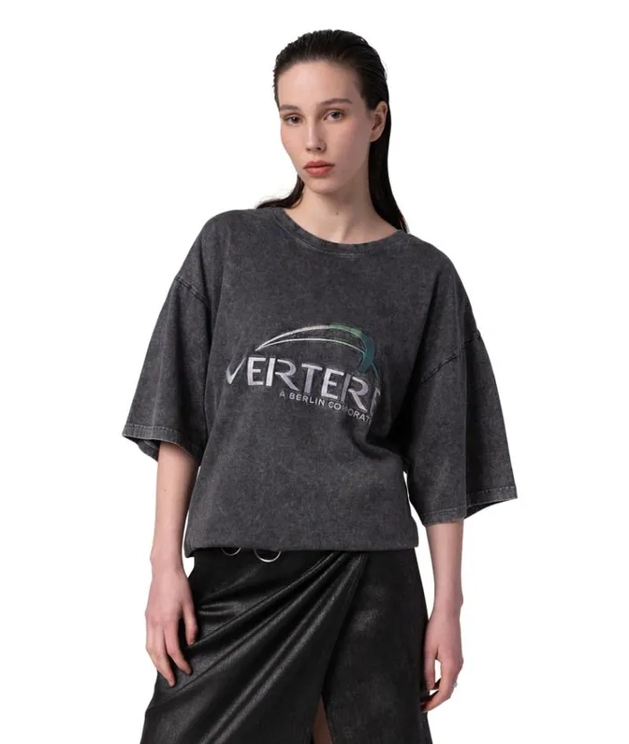 MenWomen TSHIRTS and SHIRTS Vertere Berlin CORPORATE TSHIRT 8211 WASHED BLACK