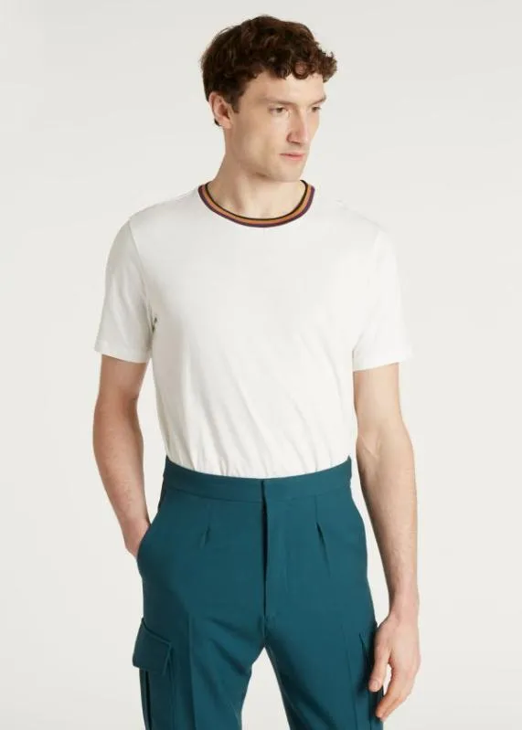 Mens 039Artist Stripe039 Collar TShirt Paul Smith TShirts Mens 039Artist Stripe039 Collar TShirt Paul Smith TShirts