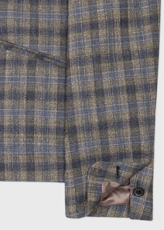 Mens 039Blurred Check039 Blouson Jacket Paul Smith Coats and Jackets Mens 039Blurred Check039 Blouson Jacket Paul Smith Coats and Jackets