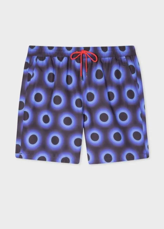 Mens 039Glow Polka039 Long Swim Shorts Paul Smith Swimwear