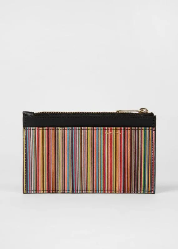 Mens 039Signature Stripe039 Leather Zip Pouch Paul Smith Monogrammed Gifts Mens 039Signature Stripe039 Leather Zip Pouch Paul Smith Monogrammed Gifts