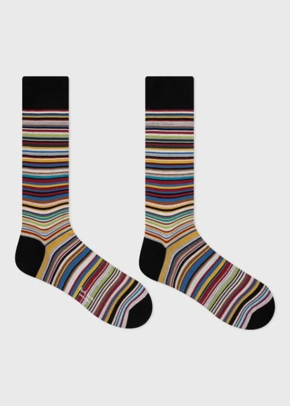 Mens 039Signature Stripe039 SilkBlend Socks Paul Smith Socks Mens 039Signature Stripe039 SilkBlend Socks Paul Smith Socks