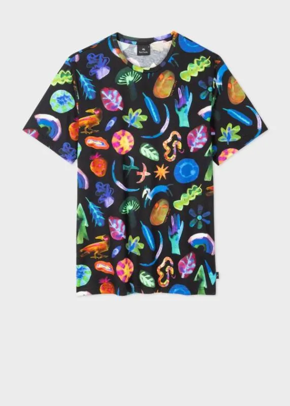 Mens 039Southdowns Way039 Print TShirt Paul Smith TShirts