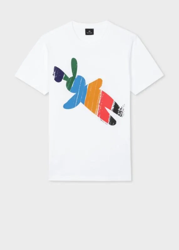 Mens 039Stripe Rabbit039 Organic Cotton TShirt Paul Smith TShirts