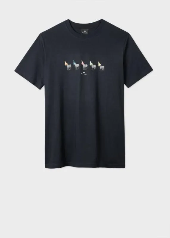 Mens 039Zebra Line Up039 TShirt Paul Smith TShirts