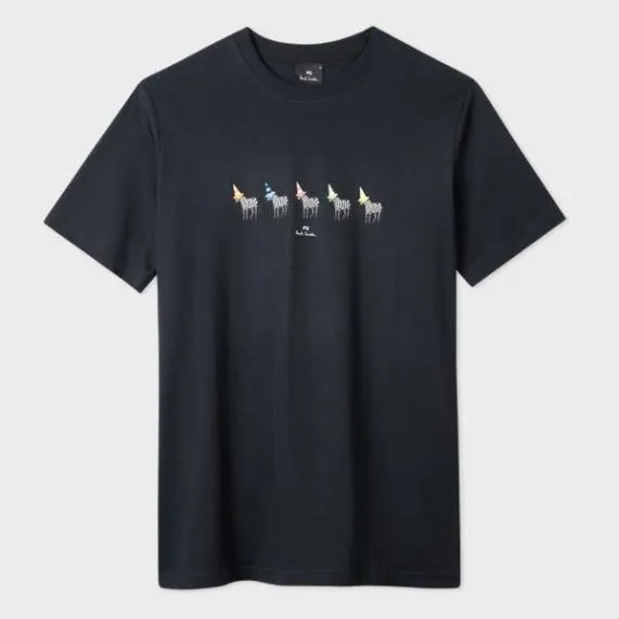 Mens 039Zebra Line Up039 TShirt Paul Smith TShirts Mens 039Zebra Line Up039 TShirt Paul Smith TShirts