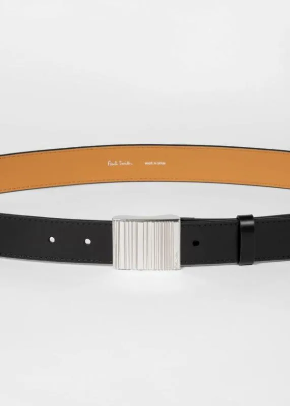 Mens Belt With 039Shadow Stripe039 Buckle Paul Smith Belts Mens Belt With 039Shadow Stripe039 Buckle Paul Smith Belts