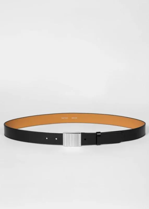 Mens Belt With 039Shadow Stripe039 Buckle Paul Smith Belts Mens Belt With 039Shadow Stripe039 Buckle Paul Smith Belts