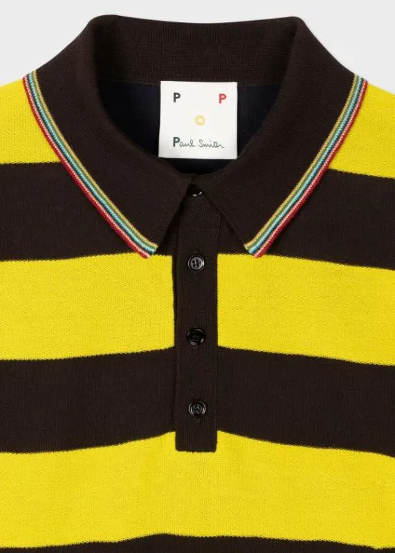 Mens ColourBlock Stripe Cotton Polo Shirt Paul Smith Polo Shirts Mens ColourBlock Stripe Cotton Polo Shirt Paul Smith Polo Shirts