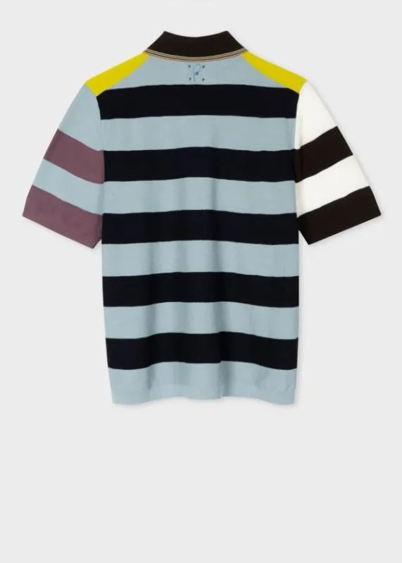 Mens ColourBlock Stripe Cotton Polo Shirt Paul Smith Polo Shirts Mens ColourBlock Stripe Cotton Polo Shirt Paul Smith Polo Shirts