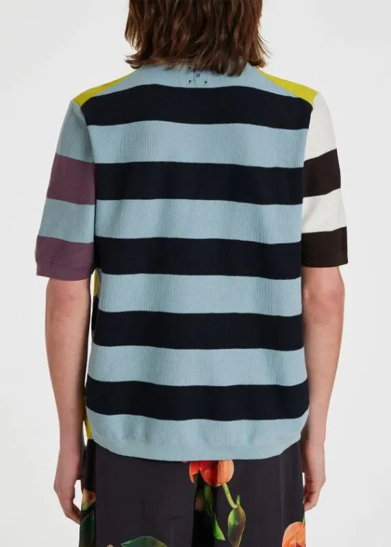 Mens ColourBlock Stripe Cotton Polo Shirt Paul Smith Polo Shirts Mens ColourBlock Stripe Cotton Polo Shirt Paul Smith Polo Shirts