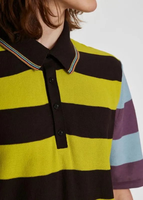 Mens ColourBlock Stripe Cotton Polo Shirt Paul Smith Polo Shirts Mens ColourBlock Stripe Cotton Polo Shirt Paul Smith Polo Shirts
