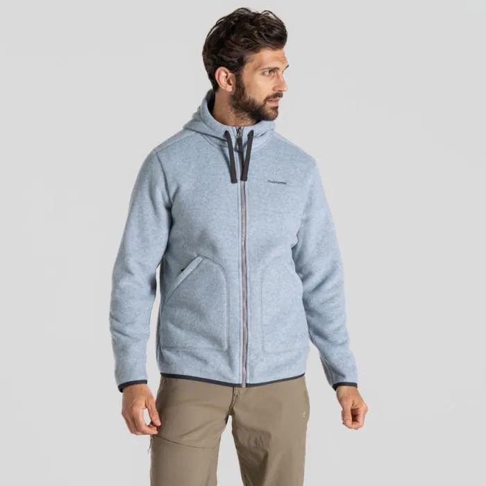 Mens Full Zip Fleece Craghoppers Colm Full Zip Fleece Soft Grey Marl