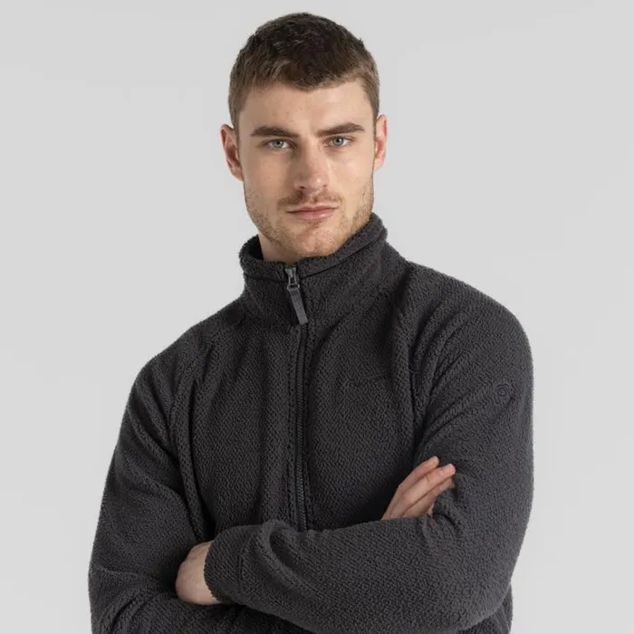 Mens Full Zip Fleece Craghoppers Karlton Full Zip Fleece Black Pepper Mens Full Zip Fleece Craghoppers Karlton Full Zip Fleece Black Pepper