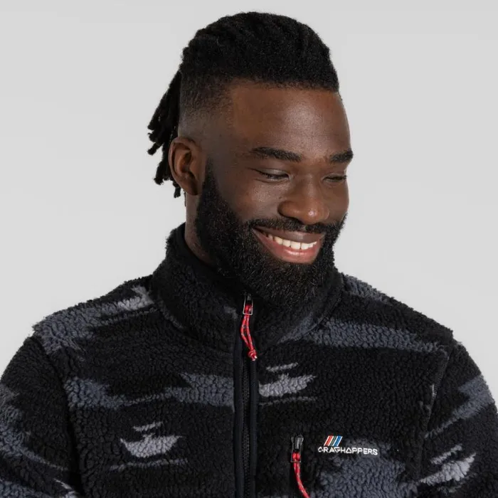 Mens Full Zip Fleece Craghoppers Nibo Insulating Jacket Dark Iron Print Mens Full Zip Fleece Craghoppers Nibo Insulating Jacket Dark Iron Print