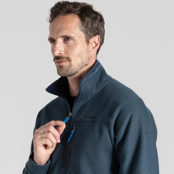 Mens Half Zip Fleece Craghoppers Torney II Half Zip Fleece Blue Stone Marl Mens Half Zip Fleece Craghoppers Torney II Half Zip Fleece Blue Stone Marl