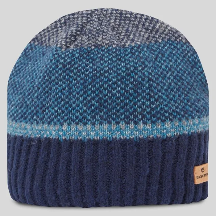 Mens Hats Craghoppers Forster Beanie Blue Navy Mens Hats Craghoppers Forster Beanie Blue Navy