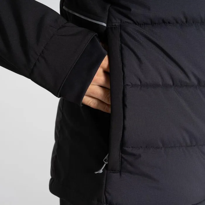 Mens Insulated Jackets Craghoppers Castleford Hybrid Workwear Jacket Black Mens Insulated Jackets Craghoppers Castleford Hybrid Workwear Jacket Black