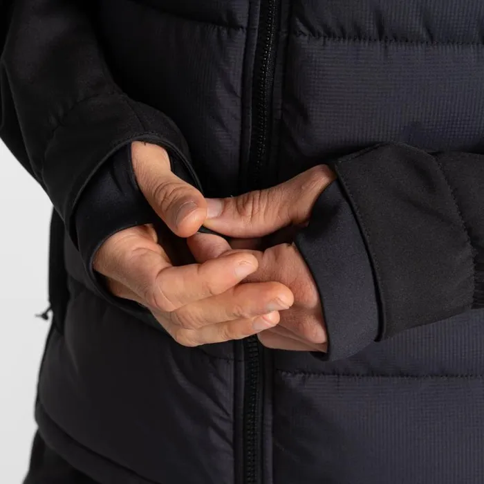 Mens Insulated Jackets Craghoppers Castleford Hybrid Workwear Jacket Black Mens Insulated Jackets Craghoppers Castleford Hybrid Workwear Jacket Black