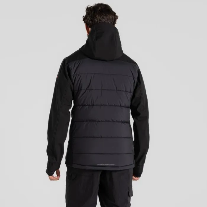 Mens Insulated Jackets Craghoppers Castleford Hybrid Workwear Jacket Black Mens Insulated Jackets Craghoppers Castleford Hybrid Workwear Jacket Black