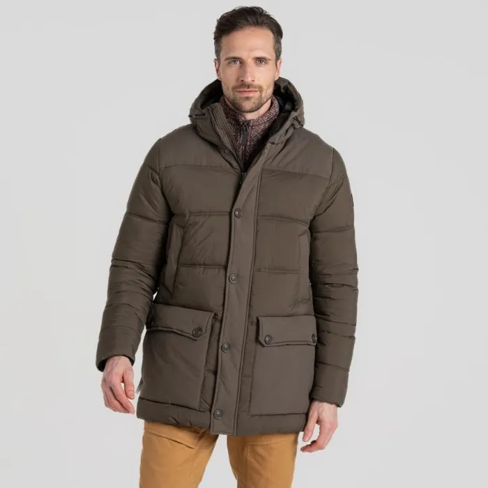 Mens Insulated Jackets Craghoppers Flynn Insulating Hooded Jacket Woodland Green Mens Insulated Jackets Craghoppers Flynn Insulating Hooded Jacket Woodland Green
