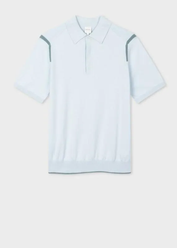 Mens Knitted Cotton Polo Shirt Paul Smith Polo Shirts