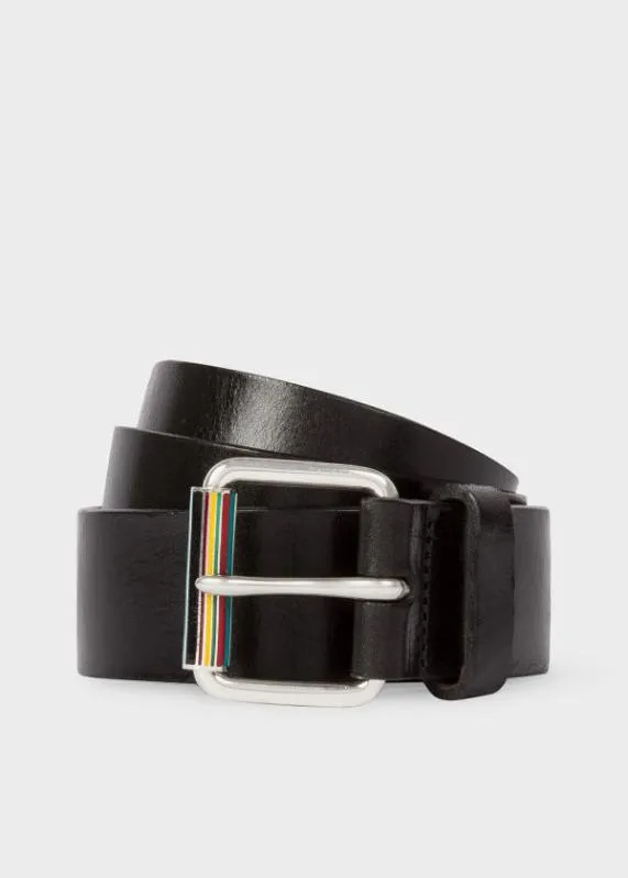 Mens Leather Belt With 039Signature Stripe039 Roller Paul Smith Belts