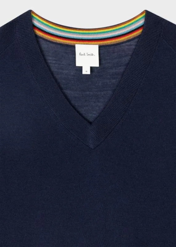 Mens Merino VNeck Sweater Paul Smith Sweaters