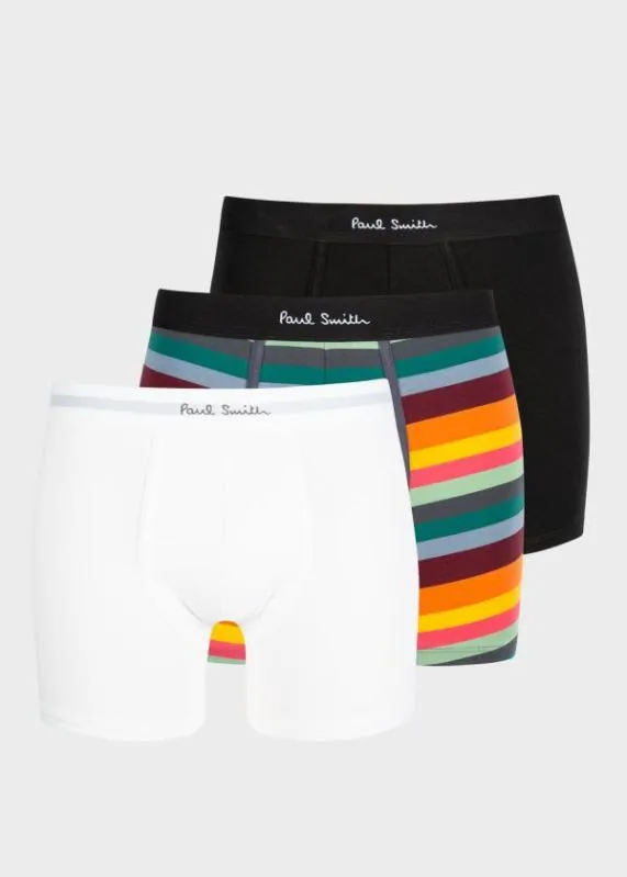 Mens Mixed Boxer Briefs Three Pack Paul Smith Underwear