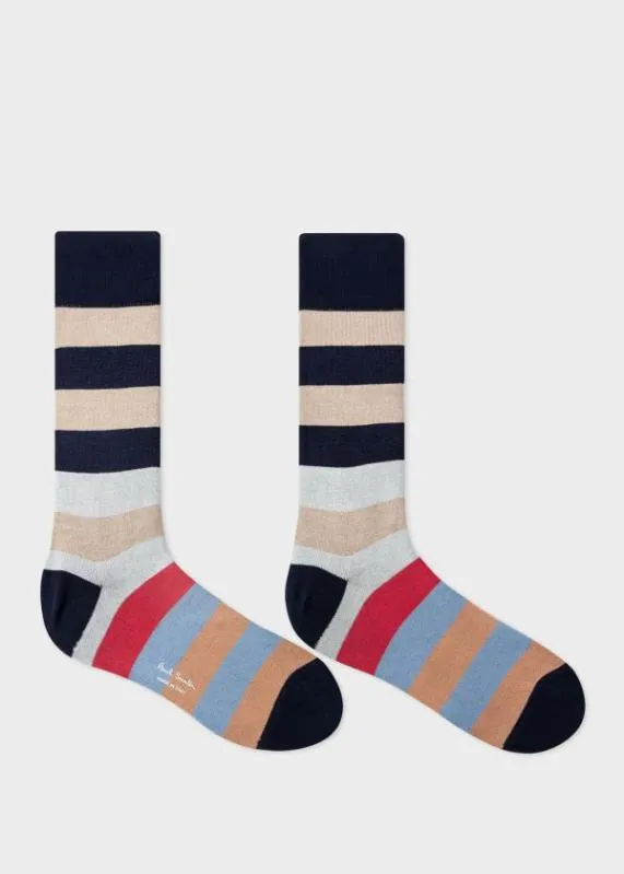 Mens MultiBlock Stripe Socks Paul Smith Socks Mens MultiBlock Stripe Socks Paul Smith Socks