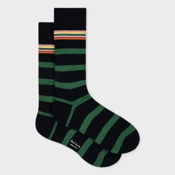Mens Navy And Green Stripe Socks Paul Smith Socks Mens Navy And Green Stripe Socks Paul Smith Socks