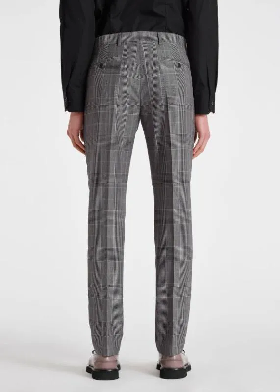 Mens Overdyed Check WoolMohair Straight Leg Pants Paul Smith Pants