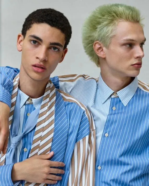 Mens Oversized MixUp Stripe Cotton Shirt Paul Smith Shirts Mens Oversized MixUp Stripe Cotton Shirt Paul Smith Shirts